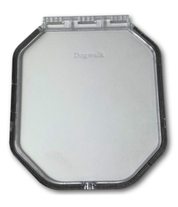 G-DDRF replacement flap for Dogwalk glass fitting medium dog door, 270 × 313 mm clear polycarbonate