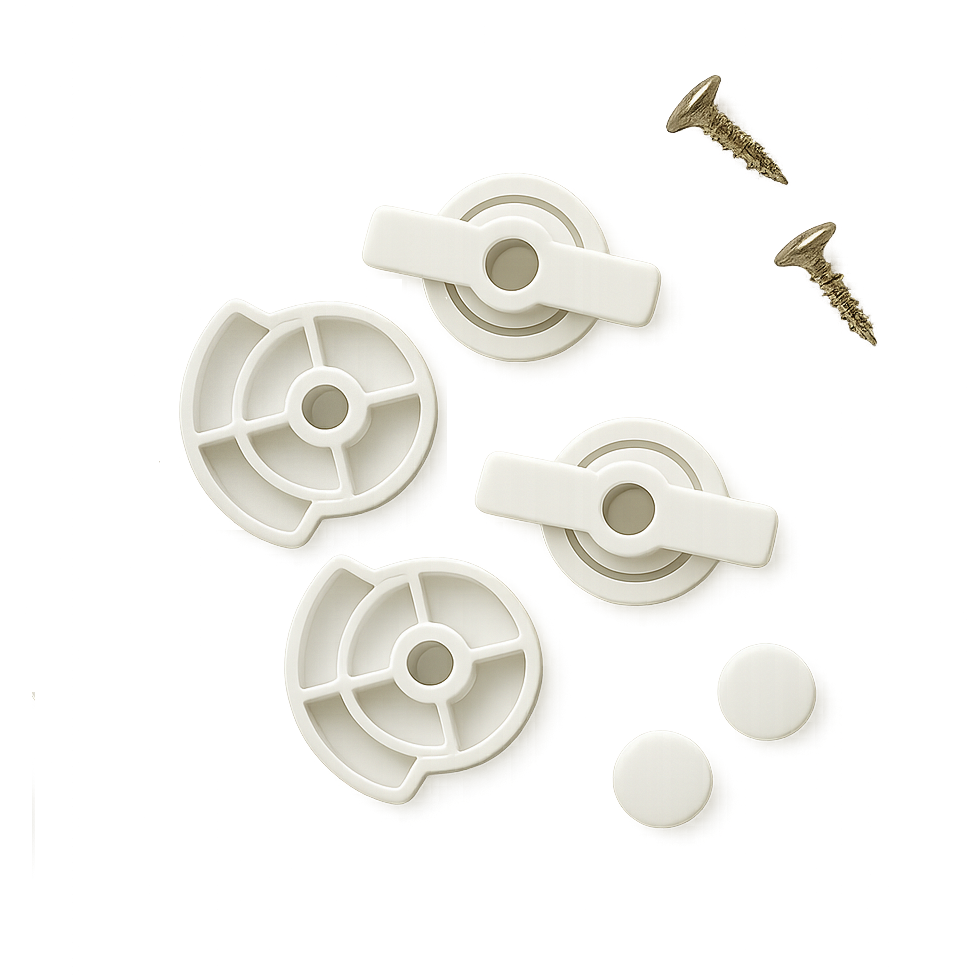 G-LDCDW white 4-way locking dial set for Catwalk glass fitting cat door