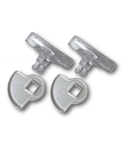 G-LDSDDC clear 4-way locking dial set for Catwalk Maxi glass fitting pet door