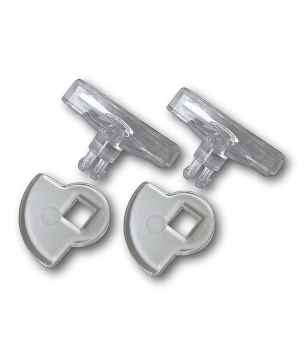G-LDSDDC clear 4-way locking dial set for Catwalk Maxi glass fitting pet door