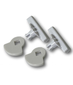 G-LDSDDW white 4-way locking dial set for Catwalk Maxi glass fitting pet door