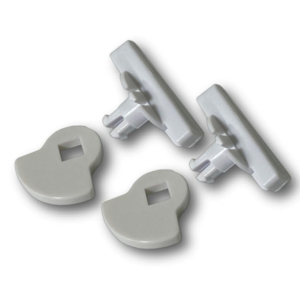G-LDSDDW white 4-way locking dial set for Catwalk Maxi glass fitting pet door
