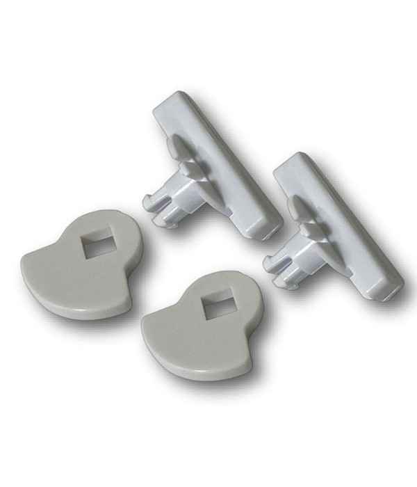 G-LDSDDW white 4-way locking dial set for Catwalk Maxi glass fitting pet door