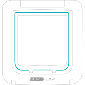 SureFlap Microchip Pet Door Connect flap opening size drawing, 178 x 170 mm