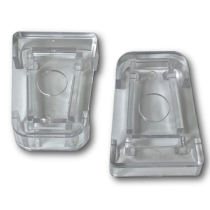 SC-DDC clear security clip that locks the dial of a Dogwalk glass fitting dog door
