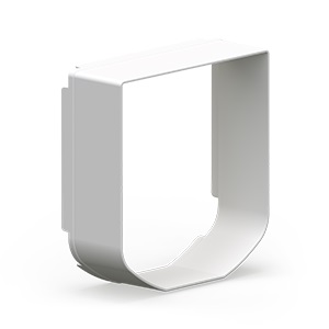 SureFlap Cat Flap Tunnel Extender TUN001WT2 in white, adds 50 mm of tunnel depth for thick doors and walls